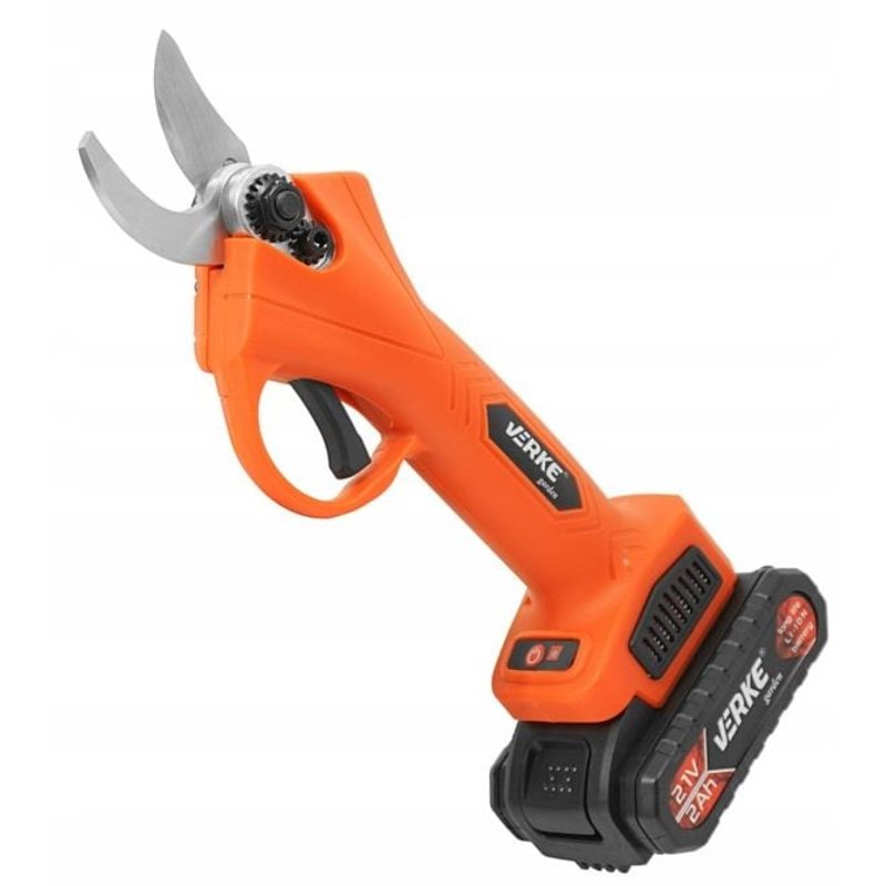 Casa si Gradina - Gradinarit si plante - Unelte gradinarit - Foarfeci gradinarit - Foarfeca electrica de gradina Verke Garden 21V cu 2 acumulatori 2Ah, taiere precisa pana la 25 mm, motor fara perii - Infinity.ro