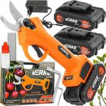 Casa si Gradina - Gradinarit si plante - Unelte gradinarit - Foarfeci gradinarit - Foarfeca electrica de gradina Verke Garden 21V cu 2 acumulatori 2Ah, taiere precisa pana la 25 mm, motor fara perii - Infinity.ro