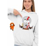Fashion, accesorii si bijuterii - Femei - Imbracaminte femei - Hanorace femei - Hanorac Femei South Park God Of War Viking Razboinic, alb, marime 2XL - Infinity.ro