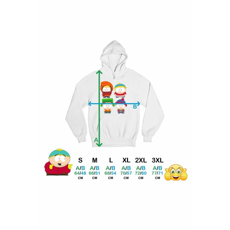 Fashion, accesorii si bijuterii - Femei - Imbracaminte femei - Hanorace femei - Hanorac Femei South Park Gradinita Prescolari, alb, marime 2XL - Infinity.ro