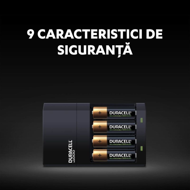 Casa si Gradina - Electrice - Accesorii electrice - Baterii, acumulatori si incarcatoare - Incarcator Duracell CEF14, 2 x acumulatori AAK2 1300 mAh + 2 x acumulatori AAAK2 750 mAh - Infinity.ro