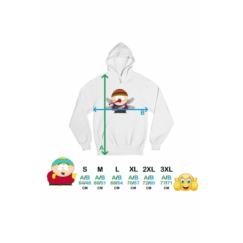Fashion, accesorii si bijuterii - Femei - Imbracaminte femei - Hanorace femei - Hanorac Femei South Park Mosquito Donovan Tantar Radioactive, alb, marime 2XL - Infinity.ro