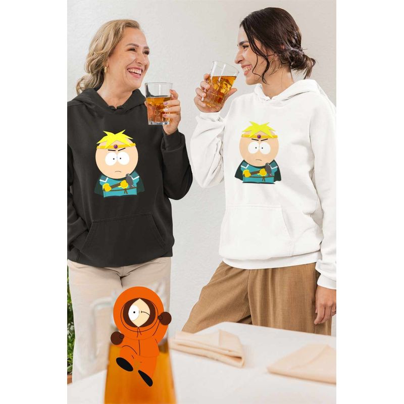 Fashion, accesorii si bijuterii - Femei - Imbracaminte femei - Hanorace femei - Hanorac Femei South Park Paladin Butters Fantasy Alter Ego, alb, marime 2XL - Infinity.ro