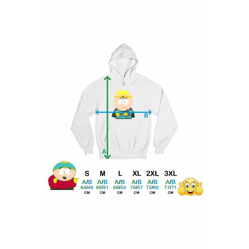 Fashion, accesorii si bijuterii - Femei - Imbracaminte femei - Hanorace femei - Hanorac Femei South Park Paladin Butters Fantasy Alter Ego, alb, marime 2XL - Infinity.ro