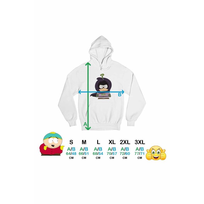 Fashion, accesorii si bijuterii - Femei - Imbracaminte femei - Hanorace femei - Hanorac Femei South Park Mysterion Rises, alb, marime 2XL - Infinity.ro