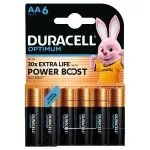 Casa si Gradina - Electrice - Accesorii electrice - Baterii, acumulatori si incarcatoare - Baterii Duracell Optimum AA, 6 buc - Infinity.ro