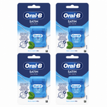Ingrijire personala si Cosmetice - Igiena dentara - Rezerve si accesorii - Set 4 Bucati, Ata Dentara Oral-B Satin Floss Mint 50m, Curatare Interdentara, Aroma Menta - Infinity.ro