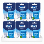 Ingrijire personala si Cosmetice - Igiena dentara - Rezerve si accesorii - Set 6 Bucati, Ata Dentara Oral-B Satin Floss Mint, Curatare Interdentara, Aroma Menta - Infinity.ro