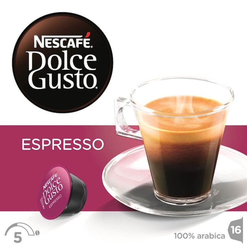 Market - Cafea si ceaiuri - Cafea - Capsule si paduri cafea - Set 3 x Capsule Nescafé Dolce Gusto Espresso, 48 capsule, 264g - Infinity.ro