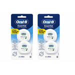 Ingrijire personala si Cosmetice - Igiena dentara - Rezerve si accesorii - Ata Dentara Oral-B Essential Floss Mint Waxed, Cerata, 2 x 50 m, Multipack 2 Blistere, Tot 100 m, Rezistenta la Rupere - Infinity.ro