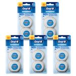 Ingrijire personala si Cosmetice - Igiena dentara - Rezerve si accesorii - Set, Ata dentara Oral-B Essential Floss Mint Waxed Duo Pack, 5 pachete, 100 m, menta, cerata - Infinity.ro