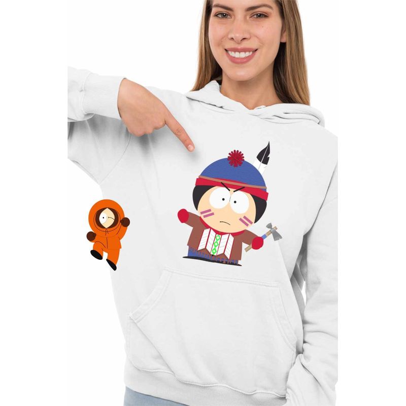Fashion, accesorii si bijuterii - Femei - Imbracaminte femei - Hanorace femei - Hanorac Femei South Park Stan of the Many Moons, alb, marime 2XL - Infinity.ro