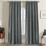 Casa si Gradina - Textile si covoare - Perdele si draperii - Draperii - Set 2 draperii catifea blackout 132X245 cm, opace, termoizolante si fonice, cu prindere pe bara, pentru living, dormitor - Infinity.ro