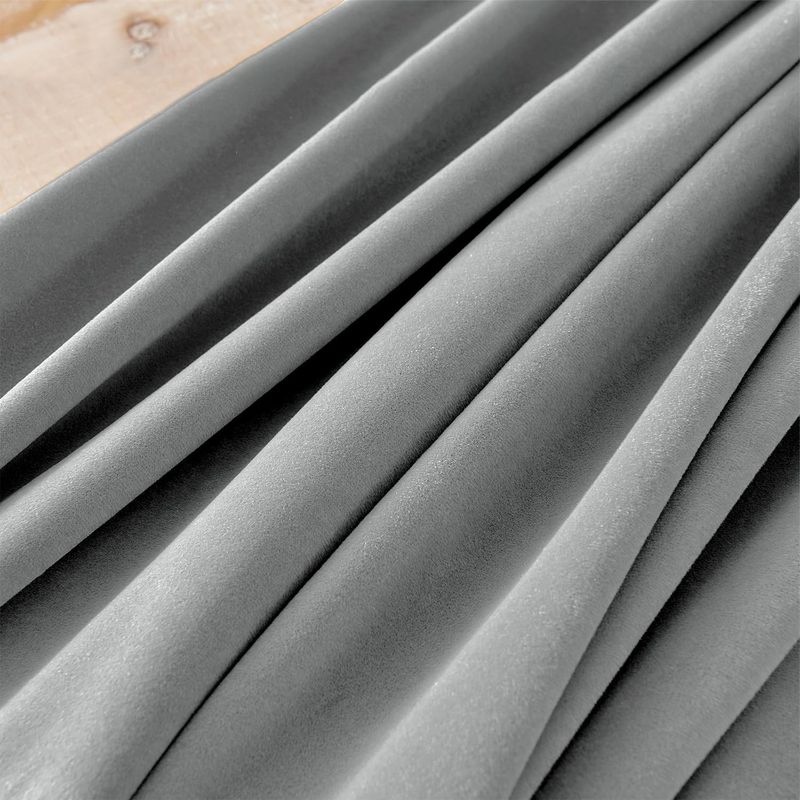Casa si Gradina - Textile si covoare - Perdele si draperii - Draperii - Set 2 draperii catifea blackout 132X245 cm, opace, termoizolante si fonice, cu prindere pe bara, pentru living, dormitor - Infinity.ro