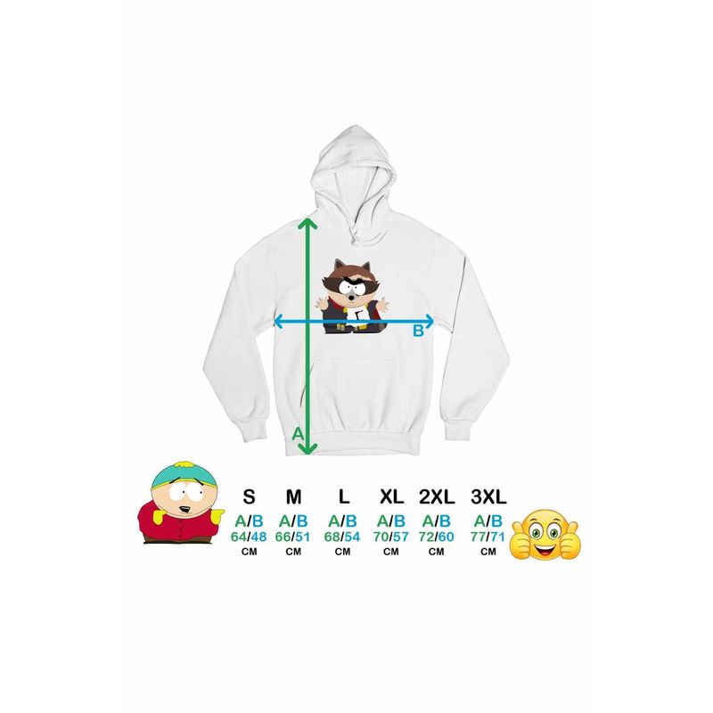Fashion, accesorii si bijuterii - Femei - Imbracaminte femei - Hanorace femei - Hanorac Femei South Park The Coon Raton Cartman, alb, marime 2XL - Infinity.ro