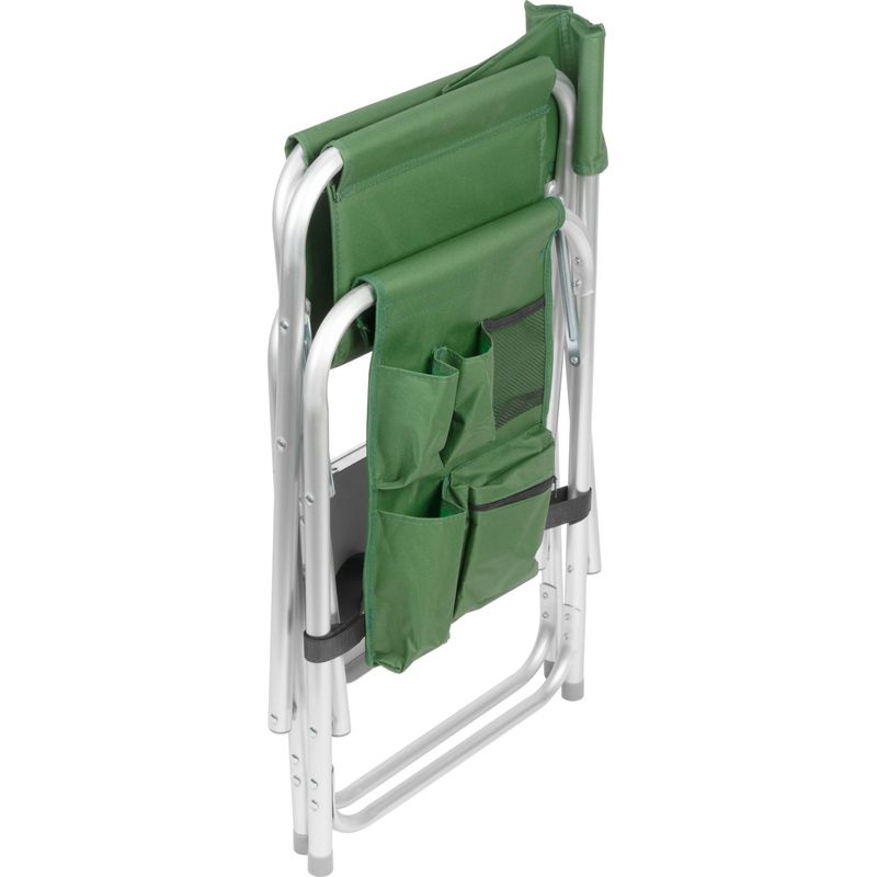 Sport si Outdoor - Camping - Mobilier pentru camping - Scaune camping - Scaun pliabil pentru camping si pescuit , masa laterala rabatabila cu suport pahar, max. 120 kg, 55x45x78 cm, verde - Infinity.ro