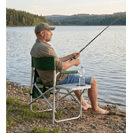 Sport si Outdoor - Camping - Mobilier pentru camping - Scaune camping - Scaun pliabil pentru camping si pescuit , masa laterala rabatabila cu suport pahar, max. 120 kg, 55x45x78 cm, verde - Infinity.ro