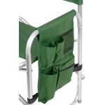 Sport si Outdoor - Camping - Mobilier pentru camping - Scaune camping - Scaun pliabil pentru camping si pescuit , masa laterala rabatabila cu suport pahar, max. 120 kg, 55x45x78 cm, verde - Infinity.ro