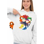 Fashion, accesorii si bijuterii - Femei - Imbracaminte femei - Hanorace femei - Hanorac Femei South Park Tweety Tralalero Tralala Brainrot Diavol Brainrot Italian, alb, marime 2XL - Infinity.ro