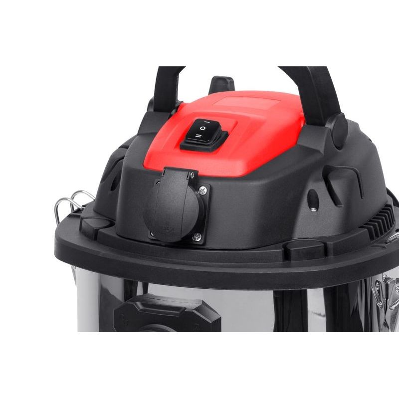 Casa si Gradina - Gradinarit si plante - Utilaje gradina - Aspiratoare, suflante si tocatoare - Aspirator industrial umed-uscat, 1200 W, rezervor metalic 30 L, filtru HEPA, functie suflare, curatare manuala filtru - Infinity.ro