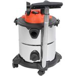 Casa si Gradina - Gradinarit si plante - Utilaje gradina - Aspiratoare, suflante si tocatoare - Aspirator industrial umed-uscat, 1200 W, rezervor inox 20 L, aspirare lichide, functie suflare, 18 kPa, accesorii incluse - Infinity.ro