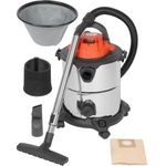 Casa si Gradina - Gradinarit si plante - Utilaje gradina - Aspiratoare, suflante si tocatoare - Aspirator industrial umed-uscat, 1200 W, rezervor inox 20 L, aspirare lichide, functie suflare, 18 kPa, accesorii incluse - Infinity.ro