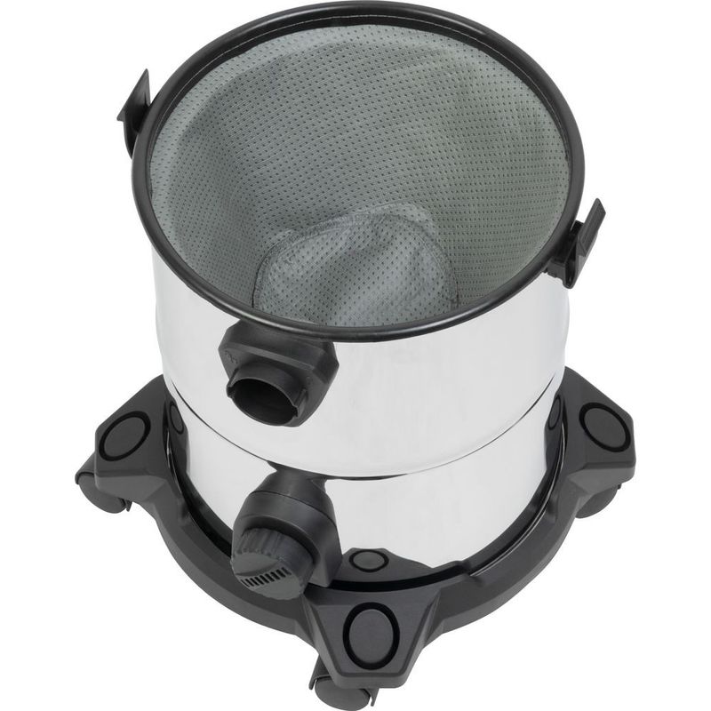 Casa si Gradina - Gradinarit si plante - Utilaje gradina - Aspiratoare, suflante si tocatoare - Aspirator industrial umed-uscat, 1200 W, rezervor inox 20 L, aspirare lichide, functie suflare, 18 kPa, accesorii incluse - Infinity.ro