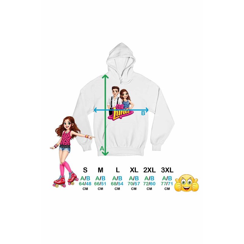 Fashion, accesorii si bijuterii - Femei - Imbracaminte femei - Hanorace femei - Hanorac Femei Soy Luna Cartoon, alb, marime 2XL - Infinity.ro