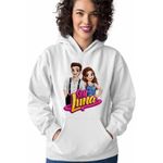 Fashion, accesorii si bijuterii - Femei - Imbracaminte femei - Hanorace femei - Hanorac Femei Soy Luna Cartoon, alb, marime 2XL - Infinity.ro