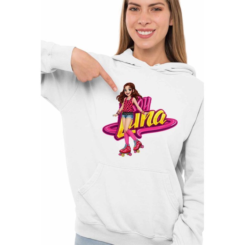 Fashion, accesorii si bijuterii - Femei - Imbracaminte femei - Hanorace femei - Hanorac Femei Soy Luna Argentina, alb, marime 2XL - Infinity.ro