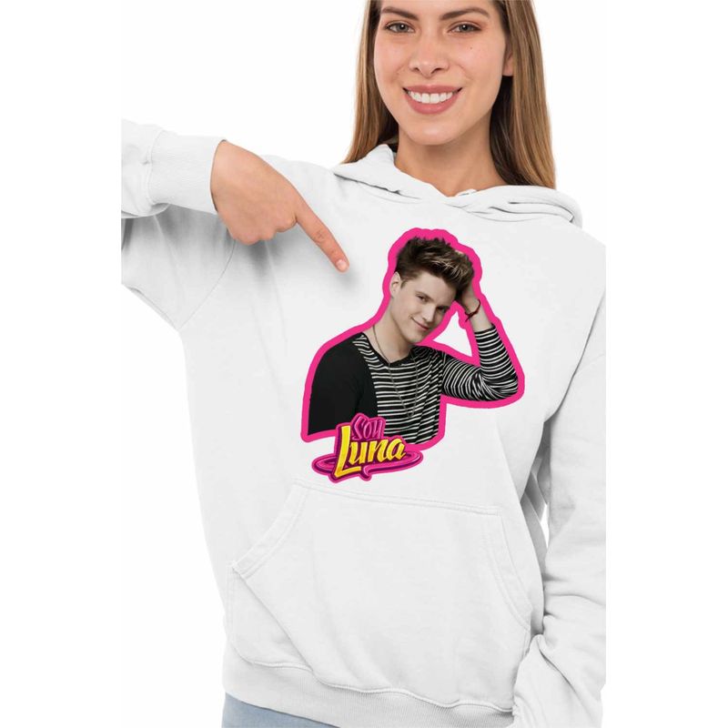 Fashion, accesorii si bijuterii - Femei - Imbracaminte femei - Hanorace femei - Hanorac Femei Soy Luna Nicolas Navarro, alb, marime 2XL - Infinity.ro