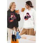 Fashion, accesorii si bijuterii - Femei - Imbracaminte femei - Hanorace femei - Hanorac Femei Soy Luna Nicolas Navarro, alb, marime 2XL - Infinity.ro