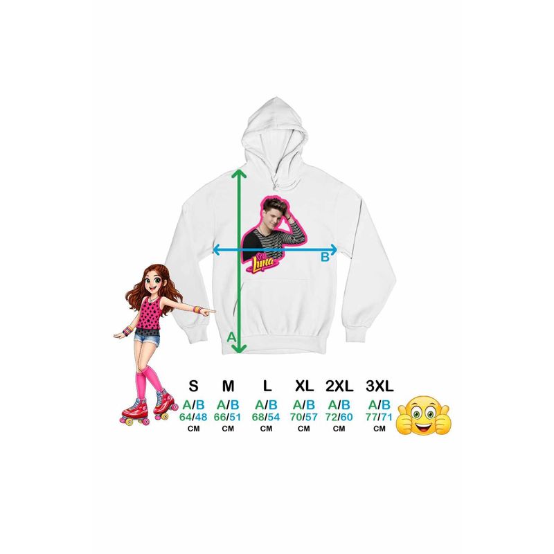 Fashion, accesorii si bijuterii - Femei - Imbracaminte femei - Hanorace femei - Hanorac Femei Soy Luna Nicolas Navarro, alb, marime 2XL - Infinity.ro