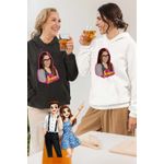 Fashion, accesorii si bijuterii - Femei - Imbracaminte femei - Hanorace femei - Hanorac Femei Soy Luna Nina Simonetti, alb, marime 2XL - Infinity.ro