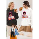 Fashion, accesorii si bijuterii - Femei - Imbracaminte femei - Hanorace femei - Hanorac Femei Soy Luna Ramiro Ponce, alb, marime 2XL - Infinity.ro