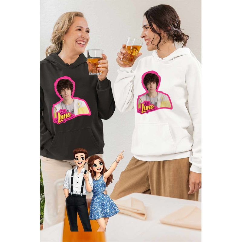 Fashion, accesorii si bijuterii - Femei - Imbracaminte femei - Hanorace femei - Hanorac Femei Soy Luna Ramiro Ponce, alb, marime 2XL - Infinity.ro