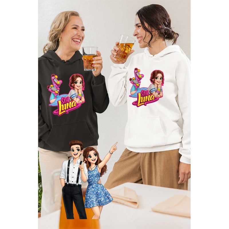 Fashion, accesorii si bijuterii - Femei - Imbracaminte femei - Hanorace femei - Hanorac Femei Soy Luna Patine Karol Sevilla, alb, marime 2XL - Infinity.ro