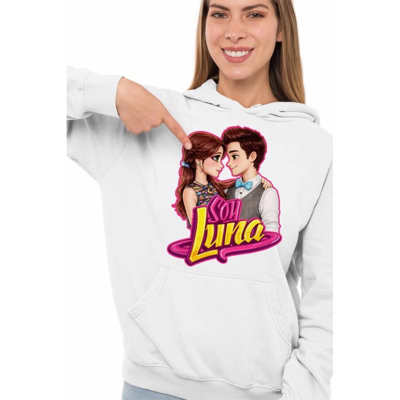 Fashion, accesorii si bijuterii - Femei - Imbracaminte femei - Hanorace femei - Hanorac Femei Soy Luna Valente Love, alb, marime 2XL - Infinity.ro