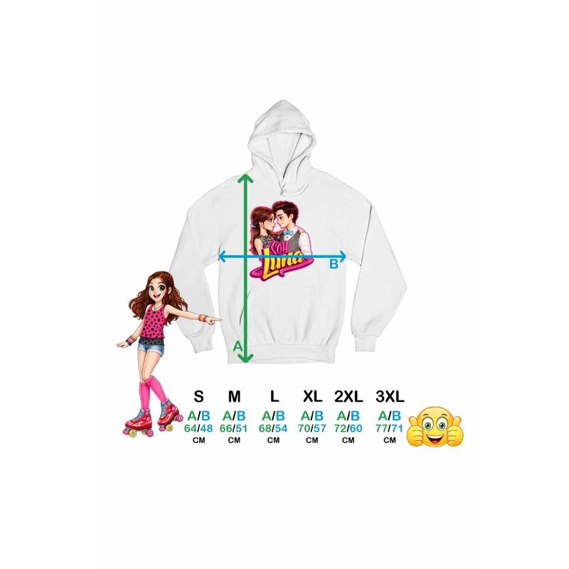 Fashion, accesorii si bijuterii - Femei - Imbracaminte femei - Hanorace femei - Hanorac Femei Soy Luna Valente Love, alb, marime 2XL - Infinity.ro