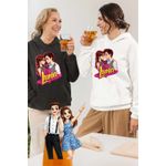Fashion, accesorii si bijuterii - Femei - Imbracaminte femei - Hanorace femei - Hanorac Femei Soy Luna Valente Love, alb, marime 2XL - Infinity.ro