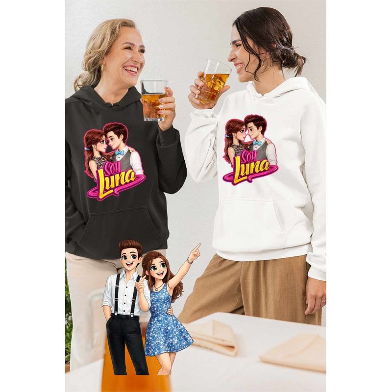 Fashion, accesorii si bijuterii - Femei - Imbracaminte femei - Hanorace femei - Hanorac Femei Soy Luna Valente Love, alb, marime 2XL - Infinity.ro
