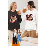 Fashion, accesorii si bijuterii - Femei - Imbracaminte femei - Hanorace femei - Hanorac Femei Soy Luna Simon Love Valente, alb, marime 2XL - Infinity.ro