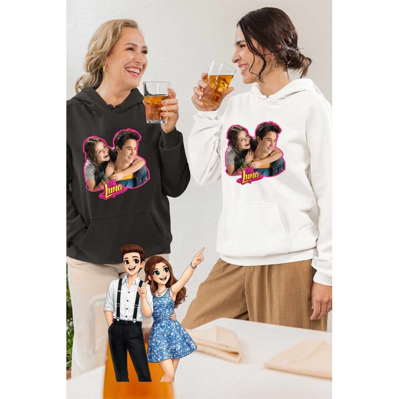 Fashion, accesorii si bijuterii - Femei - Imbracaminte femei - Hanorace femei - Hanorac Femei Soy Luna Simon Love Valente, alb, marime 2XL - Infinity.ro