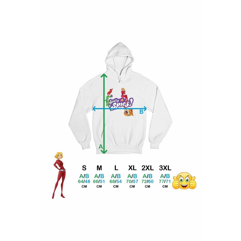 Fashion, accesorii si bijuterii - Femei - Imbracaminte femei - Hanorace femei - Hanorac Femei Spioanele Actiune Spioni Agenti Secreti, alb, marime 2XL - Infinity.ro