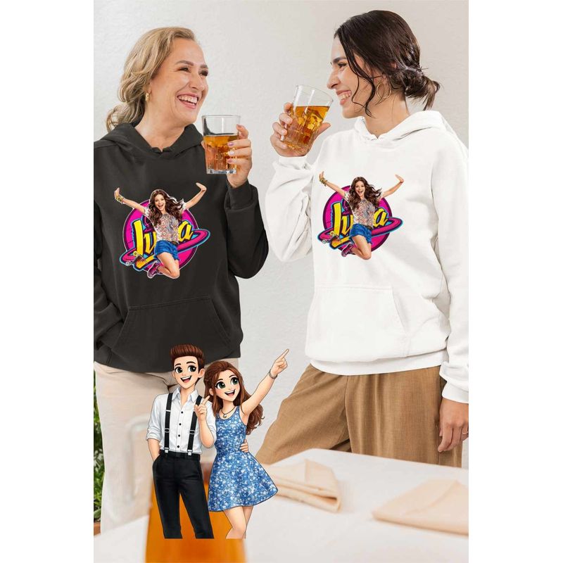 Fashion, accesorii si bijuterii - Femei - Imbracaminte femei - Hanorace femei - Hanorac Femei Soy Luna Valente, alb, marime 2XL - Infinity.ro