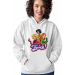 Fashion, accesorii si bijuterii - Femei - Imbracaminte femei - Hanorace femei - Hanorac Femei Spioanele Aventuri Desene Spioni, alb, marime 2XL - Infinity.ro