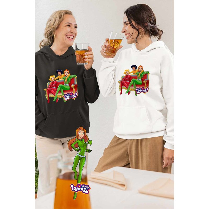 Fashion, accesorii si bijuterii - Femei - Imbracaminte femei - Hanorace femei - Hanorac Femei Spioanele Misiune Totally Spies, alb, marime 2XL - Infinity.ro