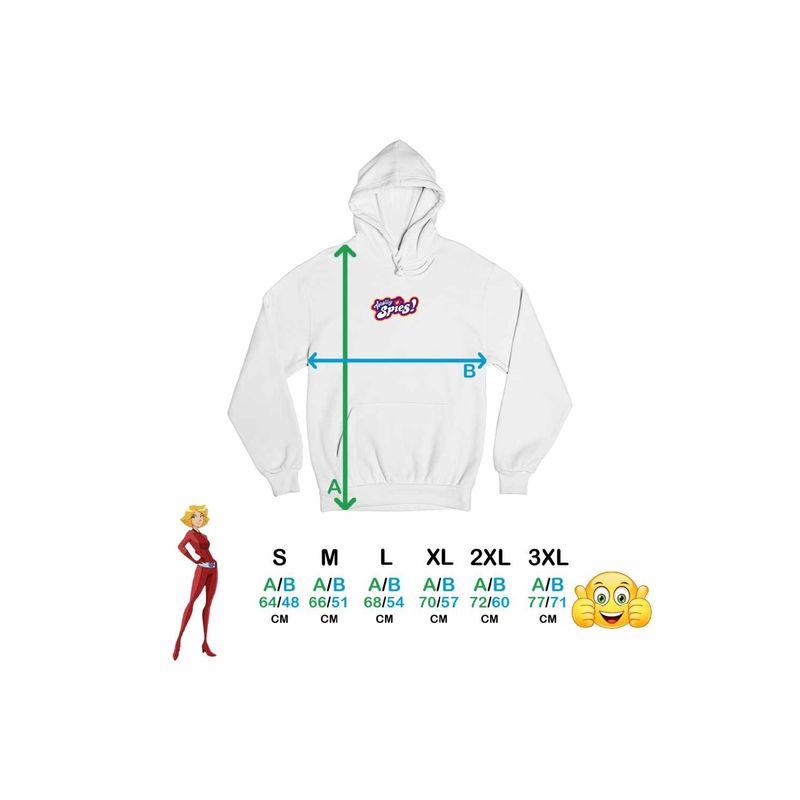 Fashion, accesorii si bijuterii - Femei - Imbracaminte femei - Hanorace femei - Hanorac Femei Spioanele Logo Desene Copilarie, alb, marime 2XL - Infinity.ro