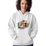Fashion, accesorii si bijuterii - Femei - Imbracaminte femei - Hanorace femei - Hanorac Femei Spioanele Plaja Desene Animate Agenti Misiune, alb, marime 2XL - Infinity.ro
