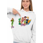 Fashion, accesorii si bijuterii - Femei - Imbracaminte femei - Hanorace femei - Hanorac Femei Spioanele Plaja Desene Animate Agenti Misiune, alb, marime 2XL - Infinity.ro